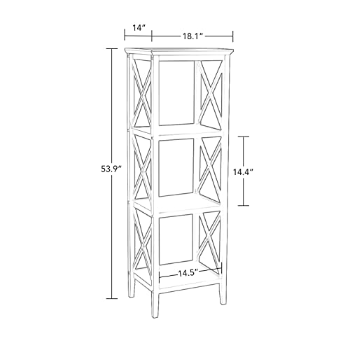 RiverRidge La Crosse 54" Bathroom Storage Tower Shelving