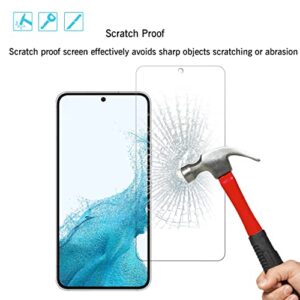 Ailun Glass Screen Protector for Galaxy S22 5G [6.1 Inch Display] 3Pack + 3Pack Camera Lens Tempered Glass Fingerprint Unlock Compatible Clear Case Friendly for Galaxy S22 Glass Screen Protector