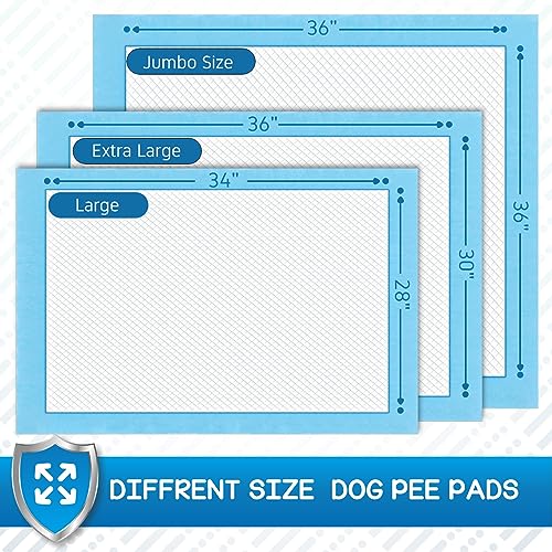 CROCI XXL 30"x36" Thicker Heavy Absorbency Pee Pads for Dogs, Dog Training Pads Absorbs Up to 8-Cup of Liquid, 6-Layer Puppy Pads Leak-Proof & Quick Drying, Disposable (40 Counts)