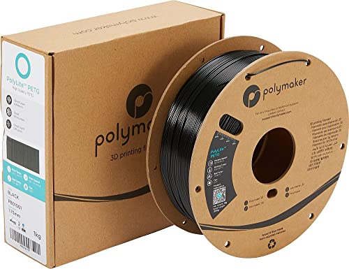 Polymaker PETG Filament Bundle, PETG 3D Printer Filament 1.75mm - PolyLite PETG Filament 1.75 PETG Bundle of 3, Black/White/Red