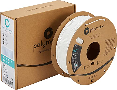 Polymaker PETG Filament Bundle, PETG 3D Printer Filament 1.75mm - PolyLite PETG Filament 1.75 PETG Bundle of 3, Black/White/Red