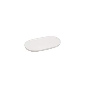 unknown1 every time white oval platter off/white solid casual modern contemporary porcelain 1 piece microwave safe