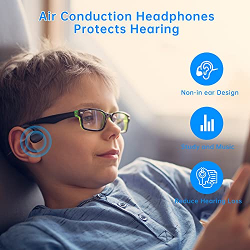 Kids Headphones RALYIN Open-Ear Bluetooth Bone Conduction Headphones, Ear-Care Headsets for Children/Adult 85dB Volume Limited Hearing Protection, Children Headsets for School iPad Tablet Airplane PC