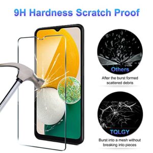 TQLGY 3 Pack Screen Protector for Samsung Galaxy A13 5G / 4G / LTE with 3 Pack Camera Lens Protector, Tempered Glass Film, 9H Hardness - HD - Bubble Free - Anti-Scratch - Easy Installation