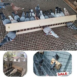 Wooden Pigeon Feeder Bird Feeder Food Dispenser Tool for Pigeon Chicken Duck Bird Poultry Wooden House Design