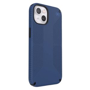 Speck Presidio2 Grip Case for Apple iPhone 13 -Polycarbonate, Shock-Absorbent, Coastal Blue and Black
