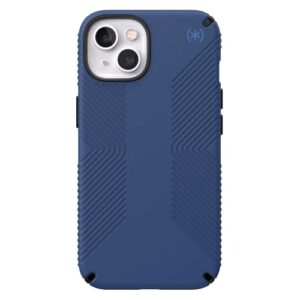 Speck Presidio2 Grip Case for Apple iPhone 13 -Polycarbonate, Shock-Absorbent, Coastal Blue and Black