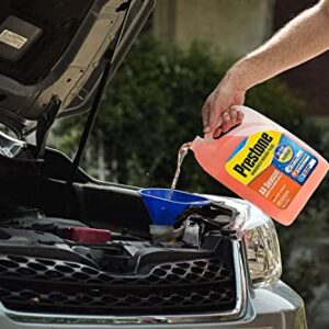 Prestone AS658 Deluxe 3-in-1 Windshield Washer Fluid, All Season, Bug Wash & De-Icer up to -27F, Water Beading Technology, Power Cleans, Safe For Rain Sensing Wipers 1 Gallon Includes NOIS Tissue Pack