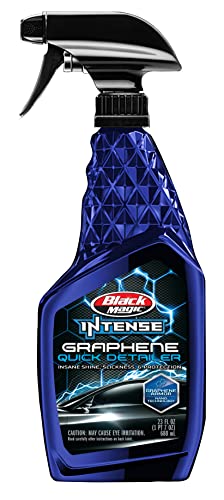 Black Magic 120182SRP Intense Graphene Quick Detailer 23oz - Boosts Gloss, Slickness and Color Depth of Cars Surfaces Including Paint, Chrome, Glass, Metal and Plastics