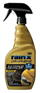 rain-x pro 620179 graphene exterior detailer spray, 16oz - graphene shield technology gently removes light contaminants and dirt, enhances gloss and shine