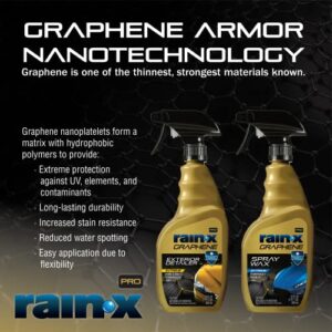 Rain-X PRO 620179 Graphene Exterior Detailer Spray, 16oz - Graphene Shield Technology Gently Removes Light Contaminants and Dirt, Enhances Gloss and Shine