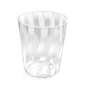 Azar Displays 222966 Acrylic Clear Wastebasket Trash Can Bin