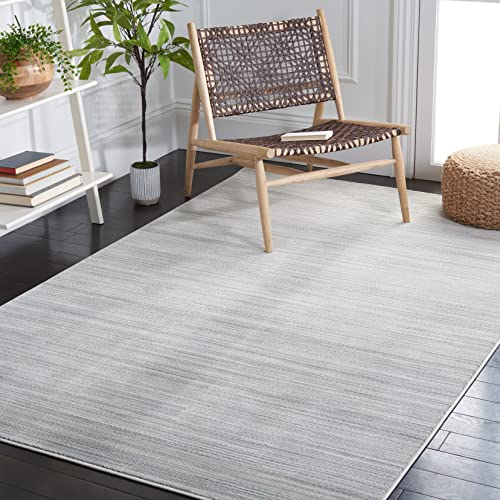 SAFAVIEH Herat Collection Area Rug - 8' x 10', Ivory & Grey, Non-Shedding & Easy Care, Ideal for High Traffic Areas in Living Room, Bedroom (HRT313A)