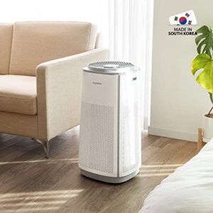 CUCKOO Air Purifier with 5-Stage H13 True HEPA Filter for Large-Sized (470 sq. ft.) Rooms, UV-C, Activated Carbon Filters 99.97% Odors, Smoke, Dust, Pollen, Pet Dander, Modes, White, CAC-K1910FW