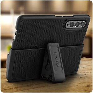 Encased DuraClip for Galaxy Z FOLD-3 Belt Clip Case, Slim Front/Back Cover with Holster (2021 Samsung Z Fold 3)