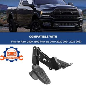 Rear Bed Step Compatible with Dodge Ram 2500 3500# 2019 2020 2021 2022 2023 Retractable Bumper Tailgate Step 82215842AH 82215842AD 82215842AE 82215842AC