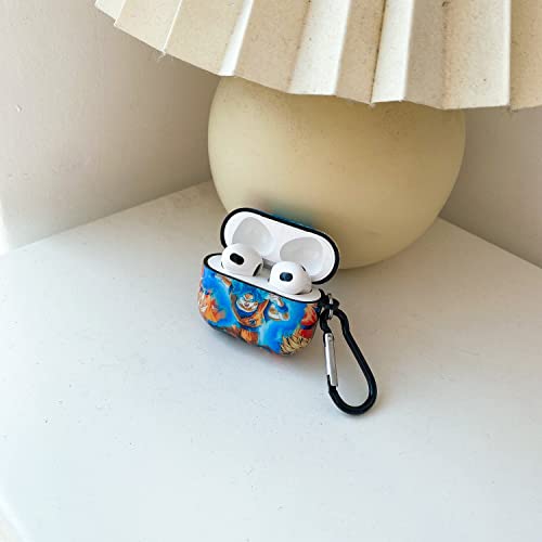 AirPod 3rd IMD Hard Case Design Character Funny Cool Anime Trendy Cartoon Fashion Cute Unique Aesthetic for AirPod 3rd Cover Cases Skin for Boys Girls Youth Teen (LAN Wu)