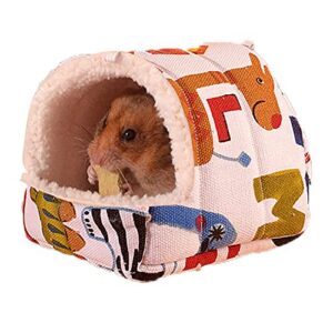 yuekua mini hamster bed hideout protection hammock small pet bed gerbil habitat mini house cage nest hamster accessories