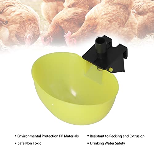 Automatic Bird Drinker Cups, Automatic Poultry Waterer Professional Design for for Pet Bird for Parrots(9.5mm)