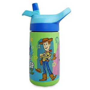 disney pixar toy story stainless steel water bottle with built-in straw