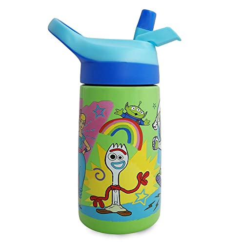 Disney Pixar Toy Story Stainless Steel Water Bottle with Built-In Straw