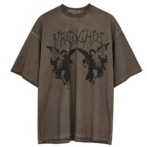 fairy grunge shirt fairy grunge clothes fairycore clothing fairycore grunge clothes grunge fairy aesthetic (brown,l,large)