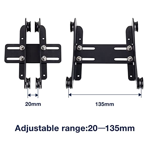 UniTak3D Ender 3 Metal Filament Spool Holder Upgrade Adjustable Roller Bracket with Bearing for TPU/PLA/ABS/PETG/Nylon/Wood Filament for Creality Ender 3 V2,Ender 3 Pro,Ender 5,CR10 3D Printers