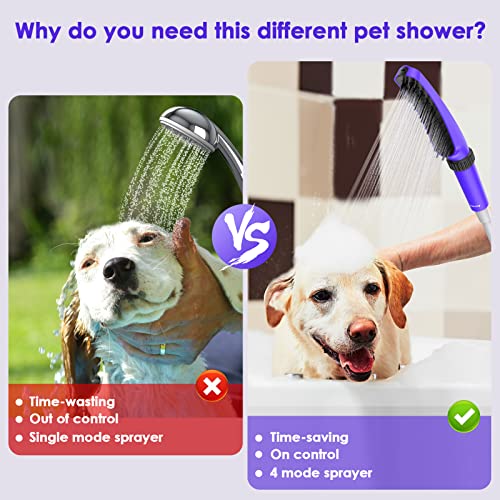 WaterSong Dog Sprayer Shower Attachment (Purple)