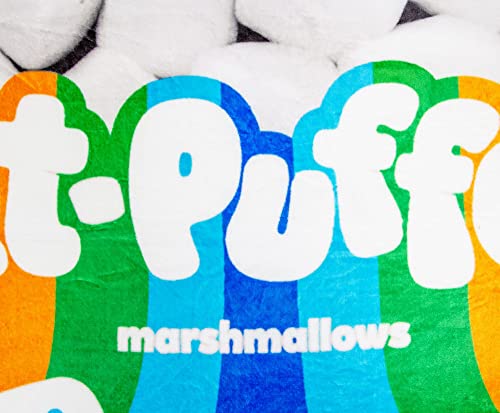 Jet-Puffed Marshmallows Plush Fleece Throw Blanket | Soft Polyester Cover For Sofa and Bed, Cozy Home Decor Room Essentials | Cute Gifts and Collectibles | 45 x 60 Inches