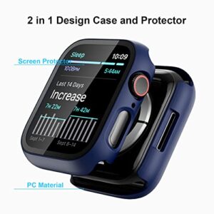 6 Pack Case for Apple Watch Series SE/6/5/4 40mm with Tempered Glass Screen Protector, Colaxuyi Hard PC Case Ultra-Thin Anti-Scratch Cover Protective Bumper for iwatch SE/6/5/4 40mm Accessories