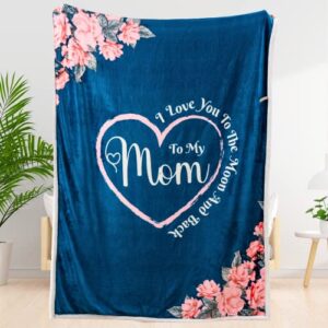 perabella mothers day mom gifts,mom birthday gifts from daughter and son | mom blanket | gifts for mom | mom gifts unique, best gifts for elderly mom, for mothers gifts,sherpa throw blanket 65"x50"