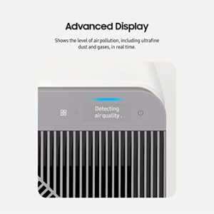 SAMSUNG BESPOKE Cube Air Purifier, Odor Eliminator, Home System w/ HEPA Filtration, 360 Degree Purification, Pet Mode, Smart Control, Traps Dust, AX350A9350N, Grey