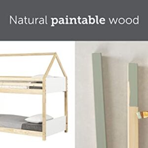 South Shore Sweedi, Twin Bunk Bed, Natural Wood