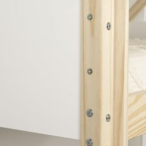 South Shore Sweedi, Twin Bunk Bed, Natural Wood