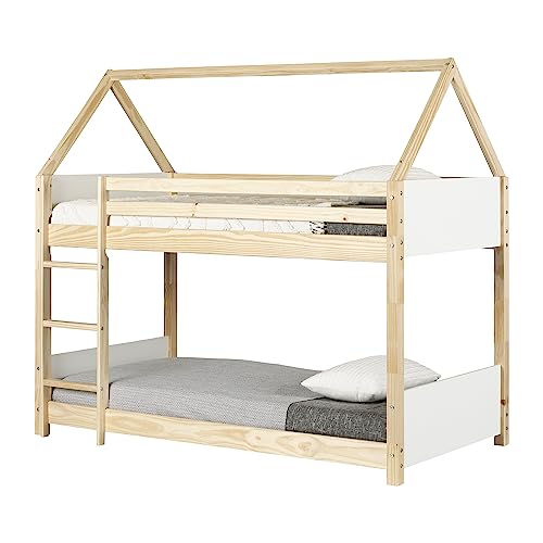 South Shore Sweedi, Twin Bunk Bed, Natural Wood