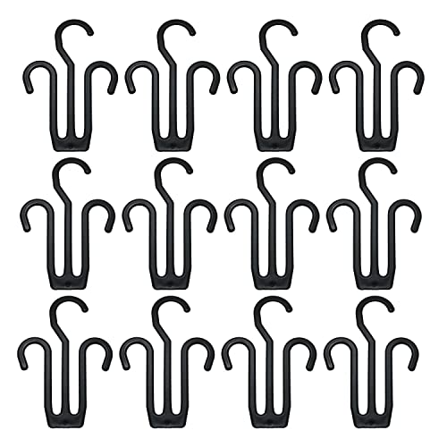 Shoe Hanger CSNSD 12PCS Black Plastic Shoe Display Hooks Shoes Drying Racks Slipper Hook Shoe Rack