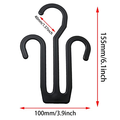 Shoe Hanger CSNSD 12PCS Black Plastic Shoe Display Hooks Shoes Drying Racks Slipper Hook Shoe Rack