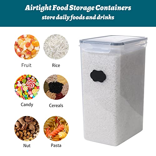 OFODE Airtight Food Storage Containers 20 Pices BPA Free Plastic Kitchen Pantry Organization and Storage for Sugar Flour Snack Cereal with Fliplock Lids Include Labels Freezer and Dishwasher Safe