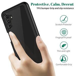 seacosmo for Samsung A13 5G Case, Full Body Shockproof Cover [with Built-in Screen Protector] Slim Fit Heavy Duty Lightweight Bumper Protective Phone Case for Samsung Galaxy A13 6.5 Inch - Black/Clear