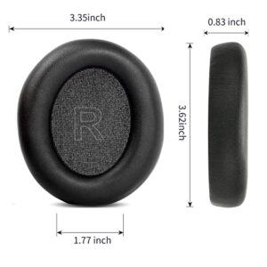 VEKEFF Replacement Ear Pads Cushions Cover for Anker Soundcore Life Q30 Q35 Headphones (Black)