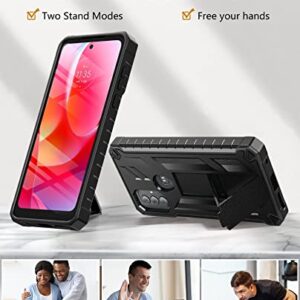 for Motorola Moto G-Power 2022 Case: Moto G Play 2023 Case Drop Proof Protection Durable Protective Heavy Duty Shockproof TPU Matte Textured Mobile Phone Cover Moto G Power 2022 Case with Kickstand