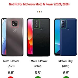 for Motorola Moto G-Power 2022 Case: Moto G Play 2023 Case Drop Proof Protection Durable Protective Heavy Duty Shockproof TPU Matte Textured Mobile Phone Cover Moto G Power 2022 Case with Kickstand