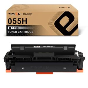 055h tesen compatible toner cartridge (with chip) replacement for canon 055h 055 for canon imageclass mf740c mf741cdw mf743cdw mf745cdw mf746cdw lbp660c printer high yield black 1 pack