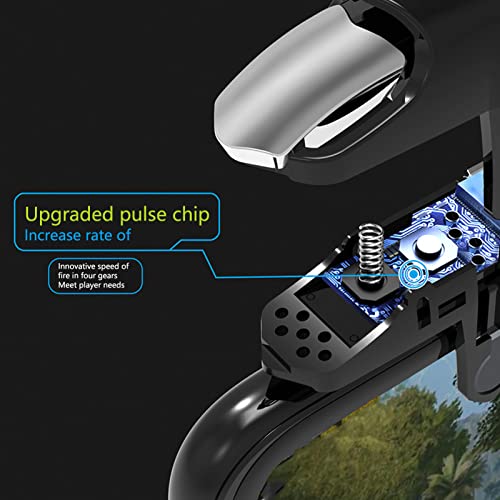 Mobile Controller, Four Speed Mobile Pubg Mobile Trigger Automatic Pulse High Frequency Electromagnetic Pulse Conduction Technology for Mobile Phones