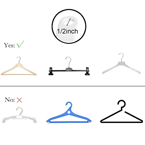 Hanger Connector Hooks – 100-Pack Clothes Hanger Connector Hooks – Space-Saving Hanger for Closet Organizer – Cascading Space Saver Hangers for Small Space Organization and Closet