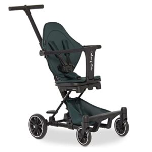 dream on me drift rider baby stroller in emerald green, lightweight stroller with compact fold, sturdy design, 360 degree angle rotation travel stroller