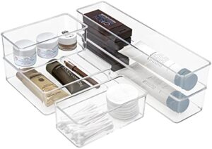 sorbus skin care organizer, storage bin for drawer organizers for cosmetic, bathroom, vanity