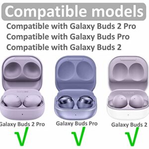 6 Pairs Galaxy Buds 2 Pro/Galaxy Buds 2 Memory Foam Ear Tips Buds, S/M/L Reduce Noise Fit in Case Comfortable No Silicone Pain Compatible with Samsung Galaxy Buds 2 / Galaxy Buds 2 Pro - Black