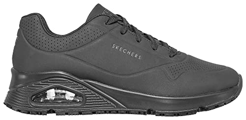 Skechers Women's UNO SR 108021W Food Service Shoe, Black, 8 Wide