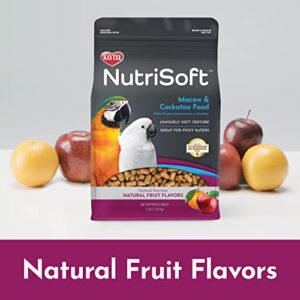 Kaytee Nutri Soft Pet Macaw & Cockatoo Bird Food, 3 Pound